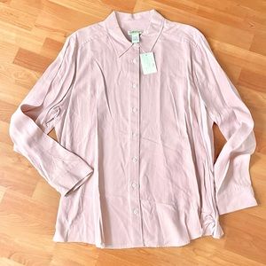 NWT Orvis Silk Button Down Blouse